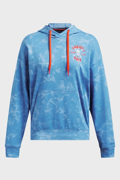 Жіноче блакитне худі Pjt Rck W Udrground Terry HD Under Armour XS 1382711-444 - изображение 3
