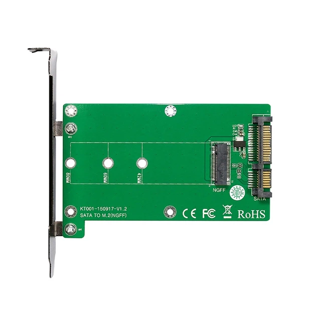 Контроллер Maiwo SATA to M.2 (NGFF) B-key SSD 22*42, 22*60, 22*80 mm, with full profile bracket (KT001A) - Фото 1 Контроллер Maiwo SATA to M.2 (NGFF) B-key SSD 22*42, 22*60, 22*80 mm, with full profile bracket (KT001A) - зображення 1