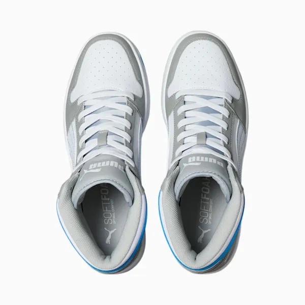 Чоловічі Кеди Puma Rebound LayUp High Rise/White/Ocean Dive р. 11.5/45/29.5см - Фото 3 Чоловічі Кеди Puma Rebound LayUp High Rise/White/Ocean Dive р. 11.5/45/29.5см - зображення 3