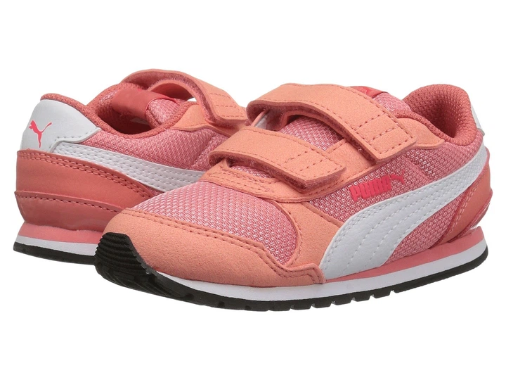 Кроссовки Puma Kids ST Runner V2 Mesh V INF Shell Pink/White р. 1/32/20.7см - изображение 2
