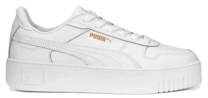 Кроссовки Puma Carina Street White/White/Gold р. 9/40/25.5см - Фото 1 Кроссовки Puma Carina Street White/White/Gold р. 9/40/25.5см - изображение 1