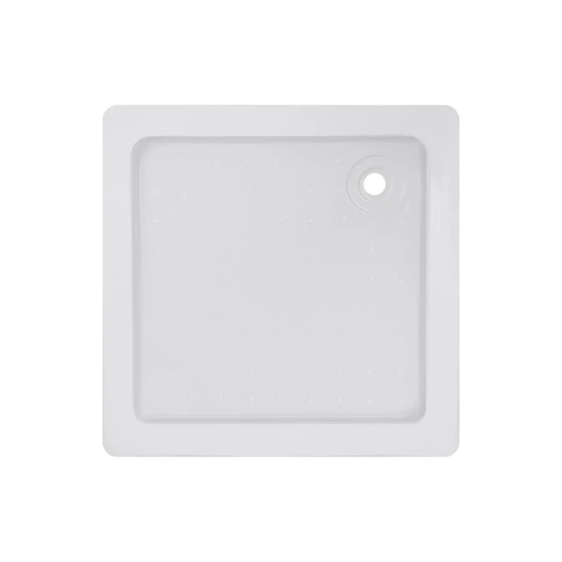 Душевой поддон KAPIELKA ST80x80х14 низкий, квадратный, диаметр слива 52 мм Lidz - изображение 3