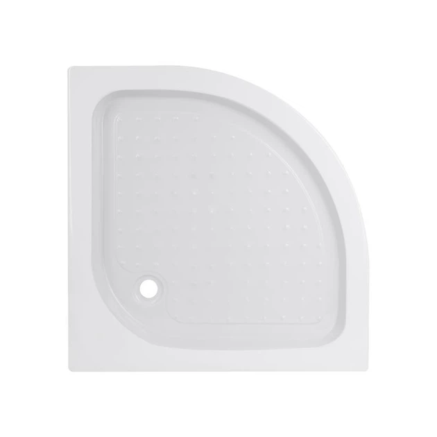 Lidz Душевой поддон KAPIELKA ST80x80x14 низкий, полукруглый, диаметр слива 52 мм - изображение 3