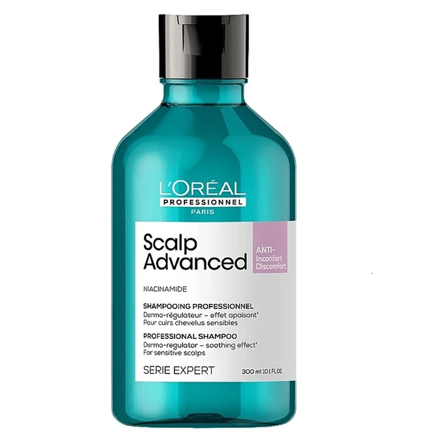 Шампунь L'Oréal Professionnel Serie Expert Scalp Advanced Anti-Discomfort Dermo-Regulator дерморегулювальний для чутливої шкіри голови 300 мл - Фото 1 Шампунь L'Oréal Professionnel Serie Expert Scalp Advanced Anti-Discomfort Dermo-Regulator дерморегулювальний для чутливої шкіри голови 300 мл - изображение 1