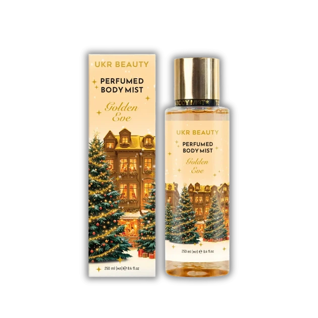 Новорічний набір для тіла UKR BEAUTY Golden Eve (Напередодні Різдва)- скраб, гель для душу, крем, міст - Фото 5 Новорічний набір для тіла UKR BEAUTY Golden Eve (Напередодні Різдва)- скраб, гель для душу, крем, міст - зображення 5