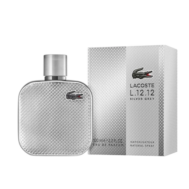 Парфюмерная вода для мужчин Lacoste L.12.12 Silver Grey, 100 мл - изображение 2