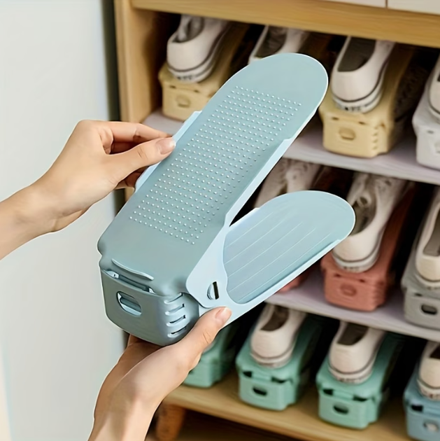 Подставка органайзер для обуви двойная TOPA 6 шт в наборе Shoes Holder - Фото 1 Подставка органайзер для обуви двойная TOPA 6 шт в наборе Shoes Holder - зображення 1