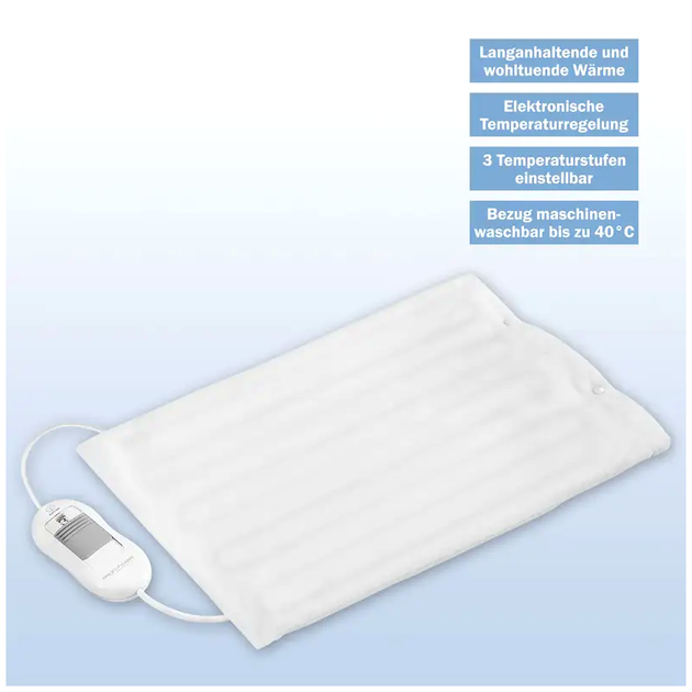 Электрогрелка 100 Вт 30х40 см для дома белый Profi Care MC-0943 - изображение 4