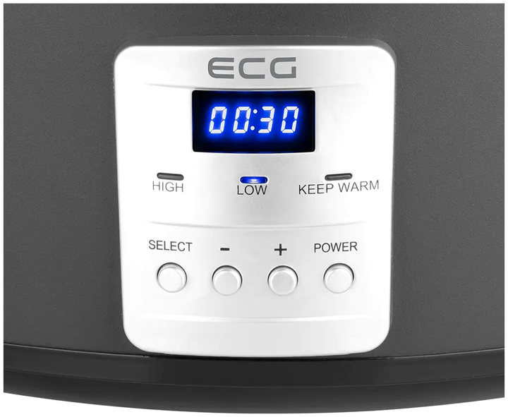 Медленноварка 6 5 л керамическая для дома 3 режима ECG MC-0966 - изображение 7