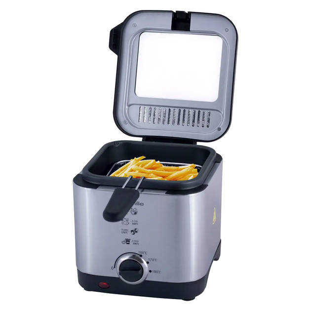 Фритюрница 900 Вт 1.5 л для кухни Kamille MC-1162 - изображение 2