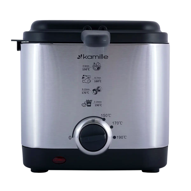 Фритюрница 900 Вт 1.5 л для кухни Kamille MC-1162 - изображение 5