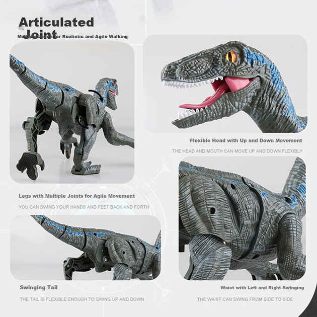 Динозавр на дистанционном управлении RC Velociraptor Robot Toys (100095013873) - Фото 8 Динозавр на дистанционном управлении RC Velociraptor Robot Toys (100095013873) - изображение 8