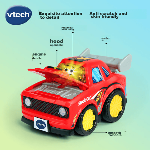 Машинка VTech игрушечная гоночная с музыкой/подсветкой, для детей, подарочная - изображение 6