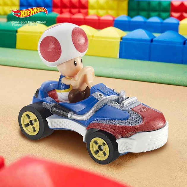 HOT WHEELS (випадково відправлений цілісний), гоночна машинка, подарункове колекційне видання іграшки - класична тематична машинка Mario, серія GBG25 - изображение 3