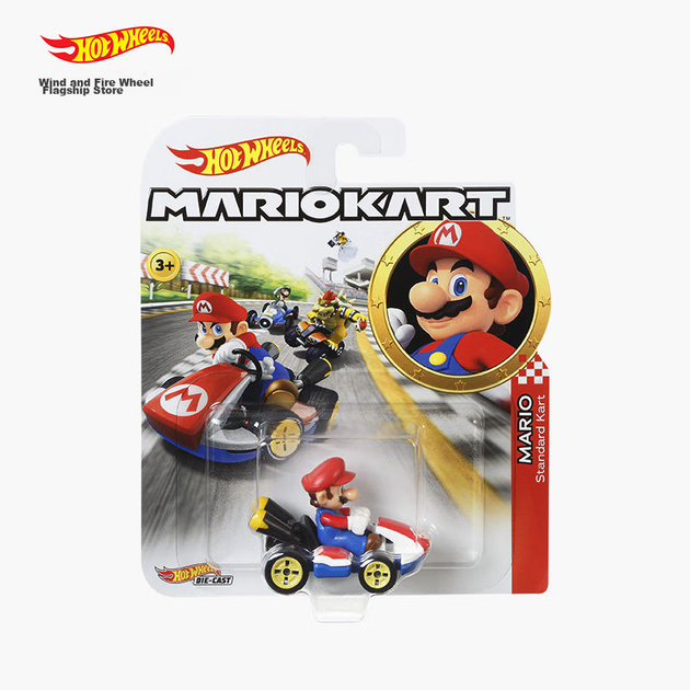 HOT WHEELS (випадково відправлений цілісний), гоночна машинка, подарункове колекційне видання іграшки - класична тематична машинка Mario, серія GBG25 - изображение 4