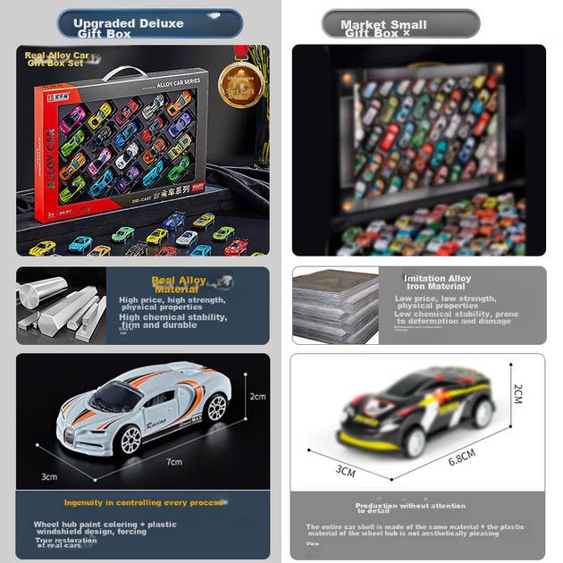 Детская игрушечная машинка BAOLE STAR TOYS, миниатюрная машинка из сплава для мальчиков, реалистичная модель гоночного автомобиля в подарочной коробке, подарок на день рождения для детей от 3 до 6 лет. - изображение 6