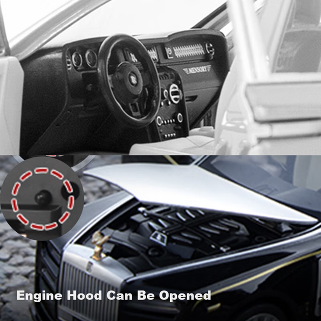 Модель автомобиля Heimanba Rolls-Royce Phantom 1:32, черная - Фото 5 Модель автомобиля Heimanba Rolls-Royce Phantom 1:32, черная - изображение 5