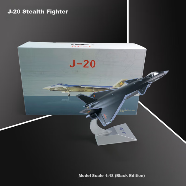 Модель самолета Feiyun J-20 из сплава, коллекционная фигурка истребителя - Фото 4 Модель самолета Feiyun J-20 из сплава, коллекционная фигурка истребителя - изображение 4