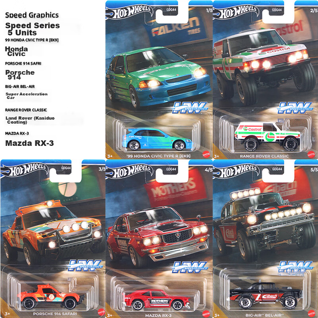 Машинка HOT WHEELS серии GDG44 гоночная металлическая, 1 шт в случайном ассортименте - изображение 3