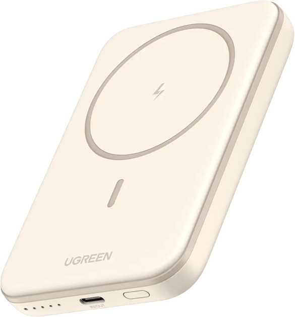 Powerbank Ugreen PB560 5000mAh 20W Magsafe + USB-C Beige (6941876222070) - Zdjęcie 1 Powerbank Ugreen PB560 5000mAh 20W Magsafe + USB-C Beige (6941876222070) - obraz 1