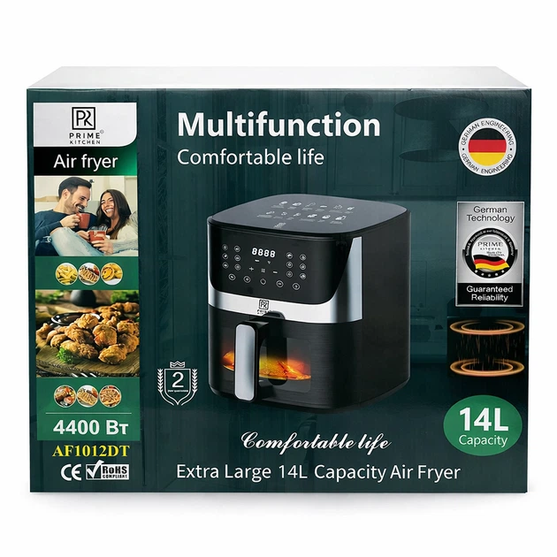 Аэрогриль Prime Kitchen AF1012DT 14L 2 тени черный - изображение 3