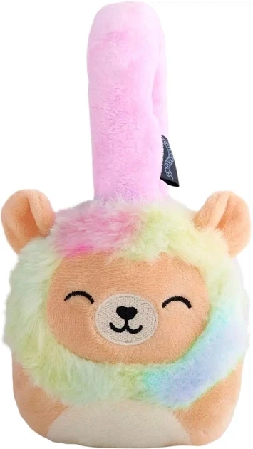 Навушники Squishmallows Plush Bluetooth Leonard — дитячі бездротові навушники з мікрофоном, м’який плюшевий дизайн - Фото 3 Навушники Squishmallows Plush Bluetooth Leonard — дитячі бездротові навушники з мікрофоном, м’який плюшевий дизайн - зображення 3