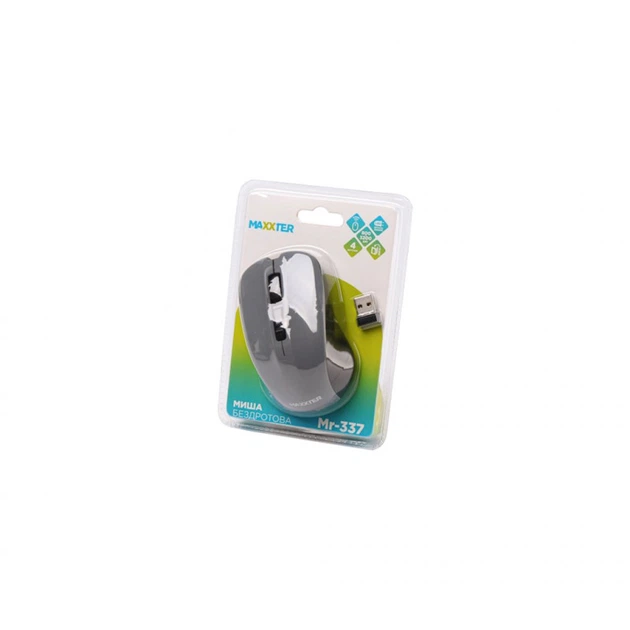 Мышка Maxxter Mr-337-Gr Wireless Gray (Mr-337-Gr) - Фото 4 Мышка Maxxter Mr-337-Gr Wireless Gray (Mr-337-Gr) - изображение 4