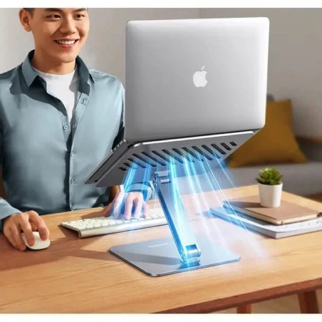 Подставка для ноутбука UGREEN LP339 Adjustable Laptop Stand Silver - Фото 4 Подставка для ноутбука UGREEN LP339 Adjustable Laptop Stand Silver - изображение 4