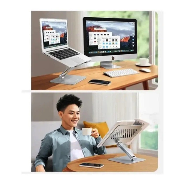 Подставка для ноутбука UGREEN LP339 Adjustable Laptop Stand Silver - Фото 7 Подставка для ноутбука UGREEN LP339 Adjustable Laptop Stand Silver - изображение 7