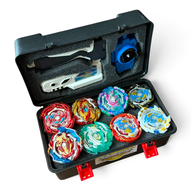 Подарунковий набір Beyblade Burst Surge — 8 бейблейдів, арена, кейс - зображення 2