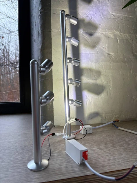 Светодиодный светильник для освещения ювелирных витрин 3*1 W. LED освещение.5000К - изображение 5