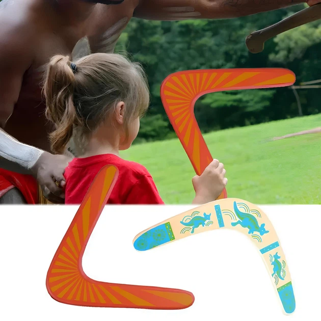 Деревянный бумеранг. Бумеранг из липы. Оранжевый бумеранг. Wooden boomerang - изображение 3
