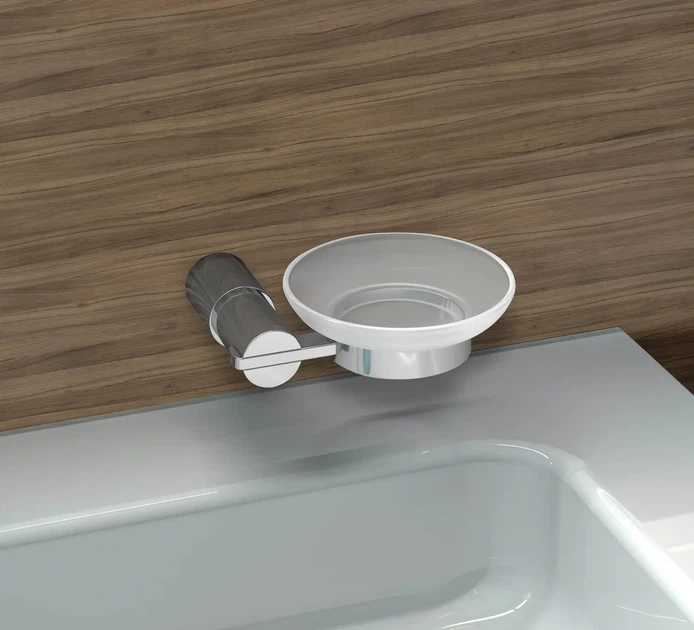 Мильниця Aqua Rodos Matteo 8822 настінна, скло, хром - зображення 3