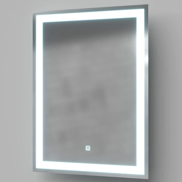Дзеркало для ванної кімнати Van Mebles LED 3 700x500 прямокутне, з фронтальною LED-підствідкою - зображення 2