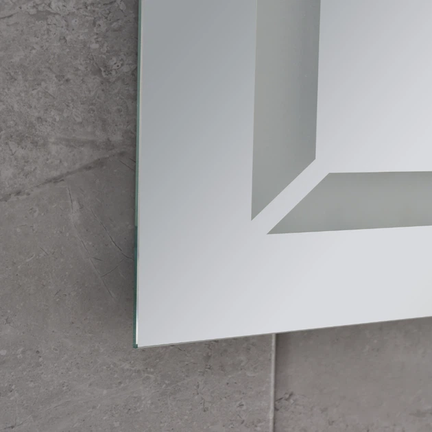 Дзеркало для ванної кімнати Mixxus LIGHT MR01 700x900 прямокутне, з LED-підсвічуванням Touch (MI5999) - зображення 8