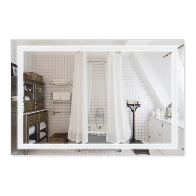 Дзеркало для ванної кімнати Qtap Mideya 1200x800 DC-F613 з LED-підсвічуванням та антизапотіванням (QT2078F613W) - Фото 1 Дзеркало для ванної кімнати Qtap Mideya 1200x800 DC-F613 з LED-підсвічуванням та антизапотіванням (QT2078F613W) - зображення 1