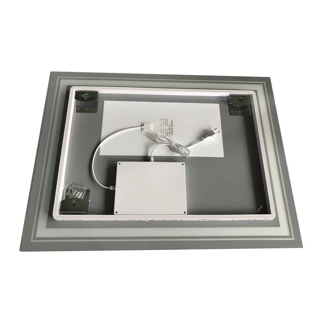 Дзеркало для ванної кімнати Zerix Alive MR06 600x800 прямокутне, з фронтальною LED-підствідкою (ZX6062) - зображення 2