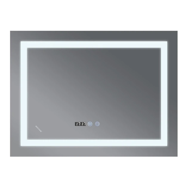 Дзеркало для ванної кімнати Mixxus Warm MR02-90x70 900x700 прямокутне, з LED-підсвічуванням та антизапотіванням (MI6673) - зображення 3