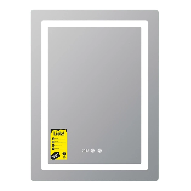 Зеркало для ванной комнаты Lidz Kubis 600x800 прямоугольное, с LED-подсветкой и антизапотеванием (LDKU600800CL49280) - Фото 3 Зеркало для ванной комнаты Lidz Kubis 600x800 прямоугольное, с LED-подсветкой и антизапотеванием (LDKU600800CL49280) - изображение 3