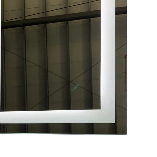 Зеркало для ванной комнаты Zerix Kubix MR03 600x800 прямоугольное, с фронтальной LED-подсветкой (ZX6053) - изображение 3