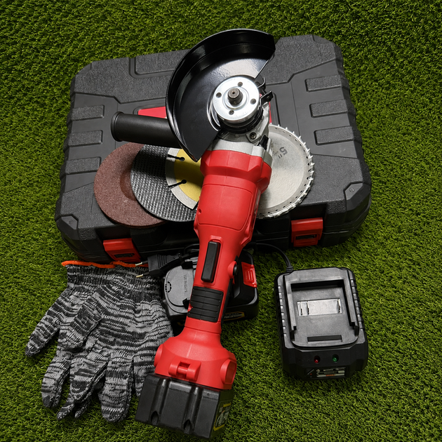 Аккумуляторная болгарка Krafftec Germani GWX 48V-125C угловая шлифмашина 125 мм профессиональная для дома работы ремонта резки и шлифования металла бетона древесины - Фото 7 Аккумуляторная болгарка Krafftec Germani GWX 48V-125C угловая шлифмашина 125 мм профессиональная для дома работы ремонта резки и шлифования металла бетона древесины - изображение 7