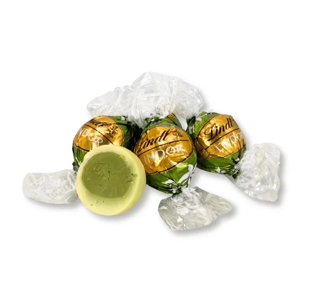 Шоколадные конфеты Lindt Lindor White Chocolate Matcha Truffles 137г - изображение 4