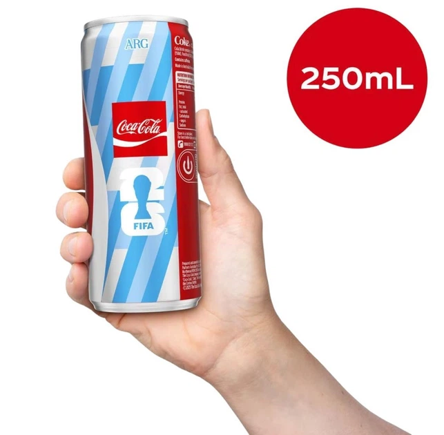Газированный напиток Coca-Cola FIFA World Cup ARG Original Taste 330мл - изображение 2