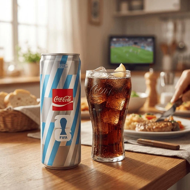 Газированный напиток Coca-Cola FIFA World Cup ARG Original Taste 330мл - изображение 4