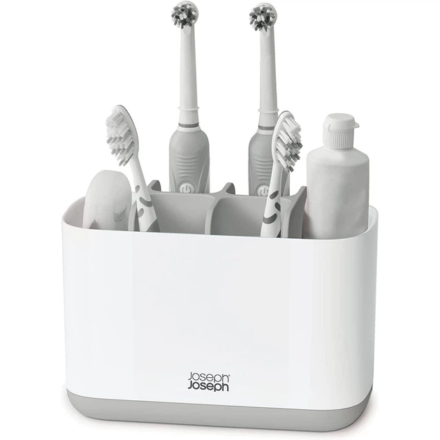 Органайзер для зубных щеток Joseph Joseph EasyStore Light Grey Large 70510 (01000660) - Фото 1 Органайзер для зубных щеток Joseph Joseph EasyStore Light Grey Large 70510 (01000660) - изображение 1