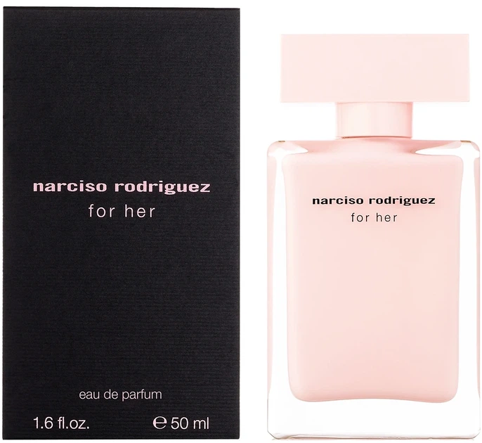 Парфумована вода для жінок Narciso Rodriguez for Her eau de parfum 50 мл - Фото 1 Парфумована вода для жінок Narciso Rodriguez for Her eau de parfum 50 мл - зображення 1