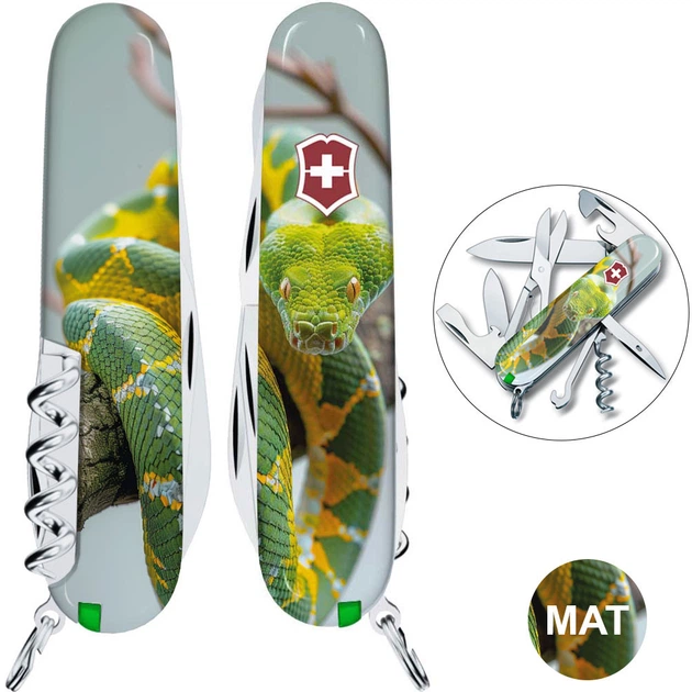 Нож Victorinox Climber Zodiac Змея Green (1049-Vx13703.7_Z4270pk) - изображение 2