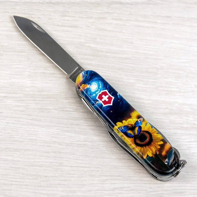 Нож Victorinox Huntsman Ukraine Mat Gloss Синий/Желтый (1049-Vx13713.3_T3240pw) - изображение 8
