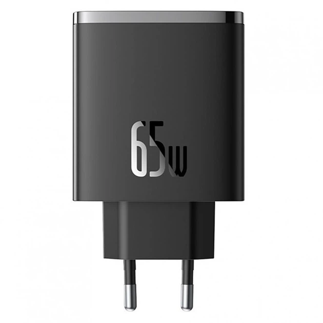 МЗП Baseus Cube Pro Fast Charger 65W (2 Type-C + USB) black - изображение 2