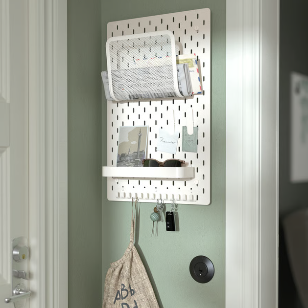 Перфорированная доска, белая, 36x56 см. SKADIS IKEA 205.866.46 - Фото 6 Перфорированная доска, белая, 36x56 см. SKADIS IKEA 205.866.46 - изображение 6